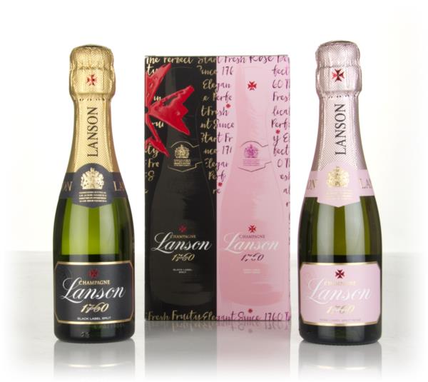 Lanson Black & Rose Twinset (2 x 20cl) Non Vintage Champagne