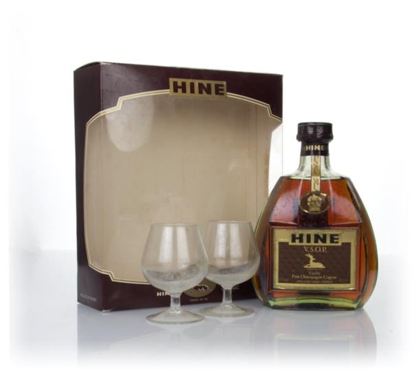 Hine VSOP Gift Pack with 2x Glasses - 1980s VSOP Cognac