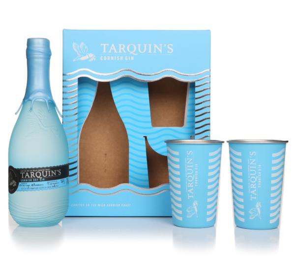 Tarquins Cornish Gin Gift Set with 2x Metal Cups Gin