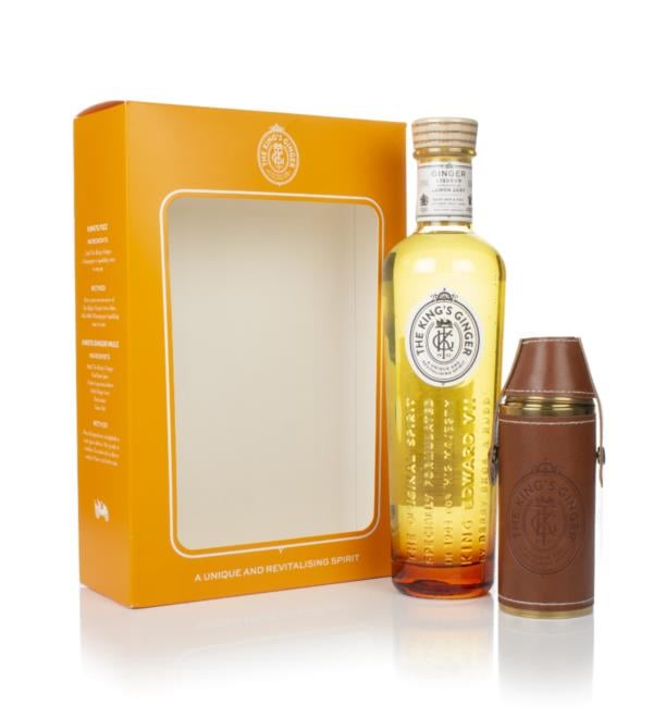 The Kings Ginger Liqueur Gift Pack with Flask Liqueurs