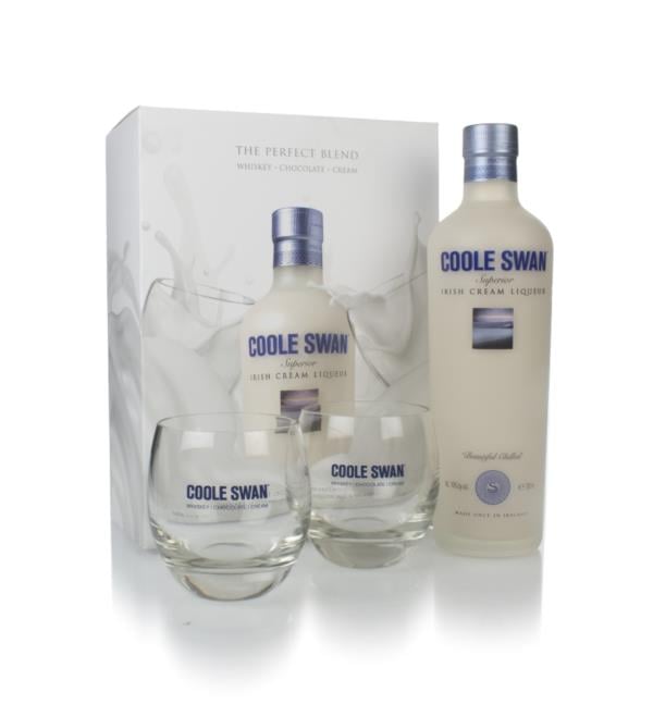 Coole Swan Irish Cream Liqueur Gift Pack with 2x Glasses Liqueurs