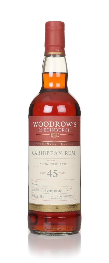 Cuban Rum 45 Year Old 1978 (cask 2406401) - Woodrows of Edinburgh Dark Rum