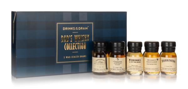 Fathers Day 5 Dram Whisky Tasting Set (Tartan Pattern) Whisky Tasting set