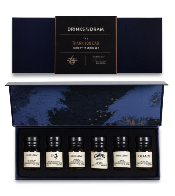 Thank You Dad Premium Whisky Tasting Set (Blue) Whisky Tasting set