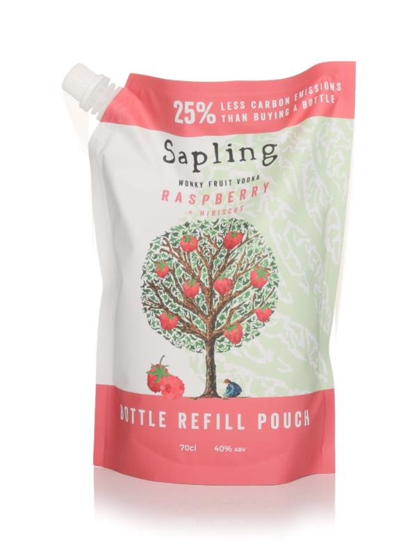 Sapling Climate Positive Raspberry & Hibiscus Vodka Pouch Refill Flavoured Vodka
