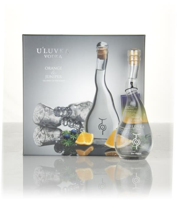 ULuvka Orange & Juniper Gift Box with 2x Glasses (10cl) Flavoured Vodka