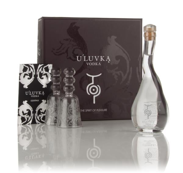 ULuvka Vodka Gift Pack with 2x Glasses (10cl) Plain Vodka