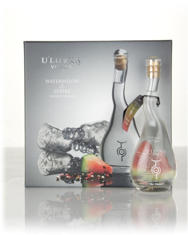 ULuvka Watermelon & Pepper Gift Box with 2x Glasses (10cl) Flavoured Vodka