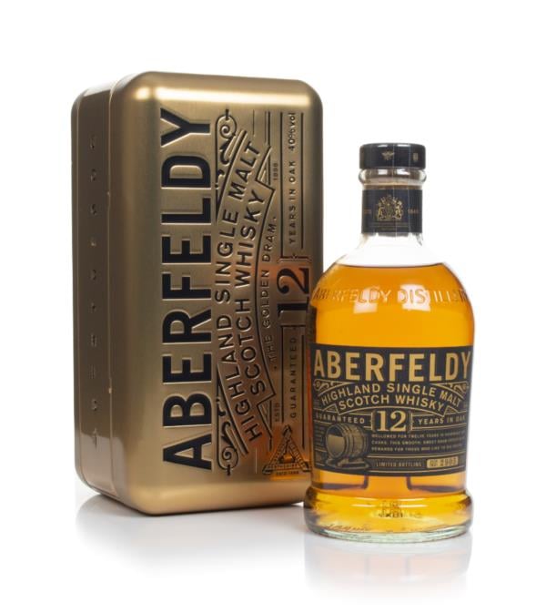 Aberfeldy 12 Year Old with Gold Bar Tin Single Malt Whisky