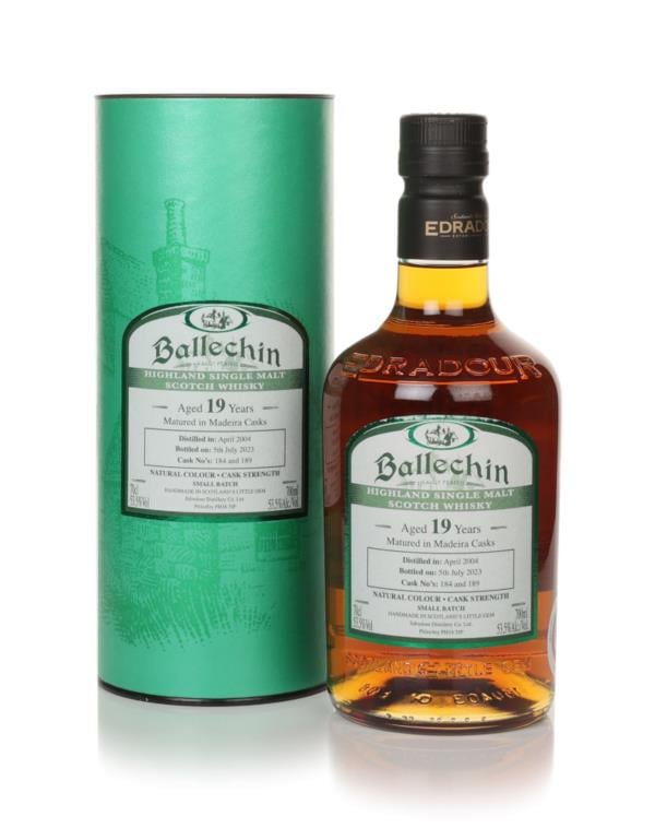 Edradour Ballechin 19 Year Old 2004 (cask 184 & 189) Madeira Cask Smal Single Malt Whisky