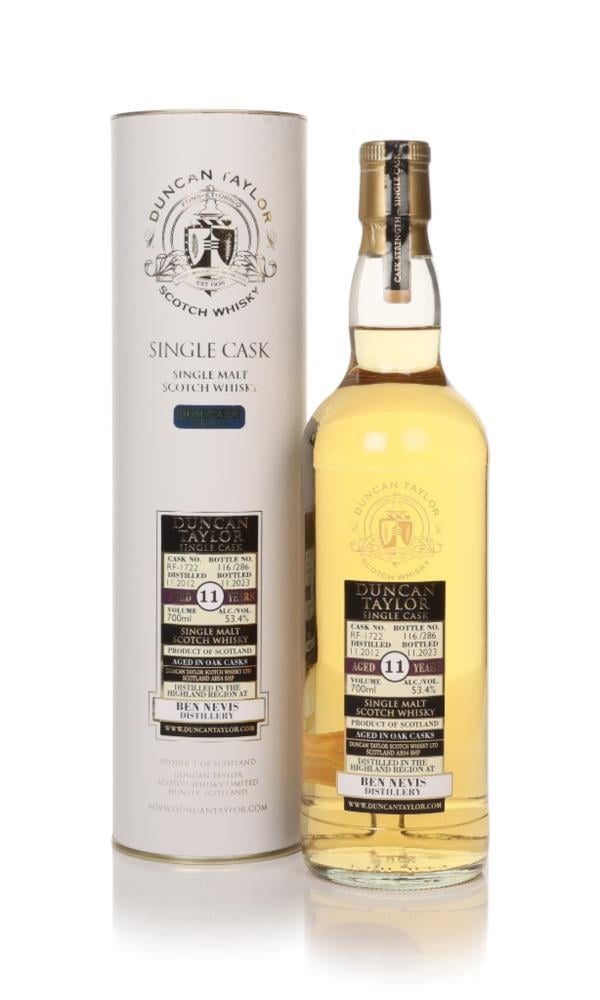 Ben Nevis 11 Year Old 2012 (cask RF-1722) - (Duncan Taylor) Single Malt Whisky
