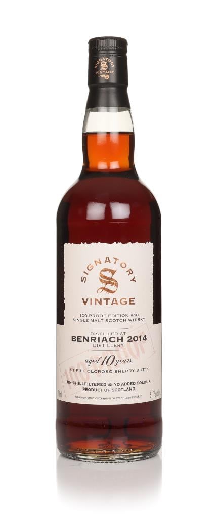 Benriach 10 Year Old 2014 - 100 Proof Edition #40 (Signatory) Single Malt Whisky