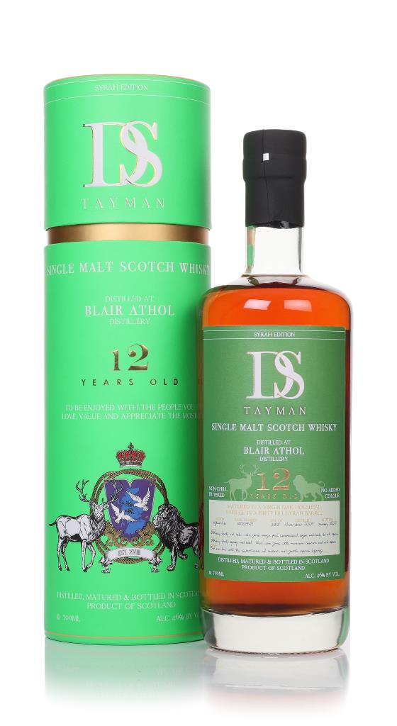 Blair Athol 12 Year Old 2009 Syrah Edition - DS Tayman Single Malt Whisky