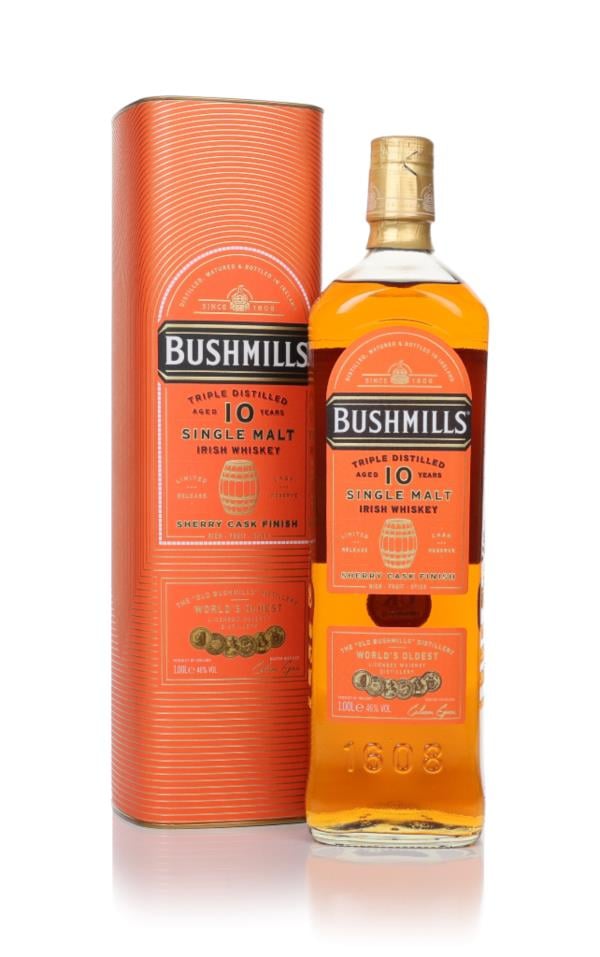 Bushmills 10 Year Old Sherry Cask Finish 1L Single Malt Whiskey