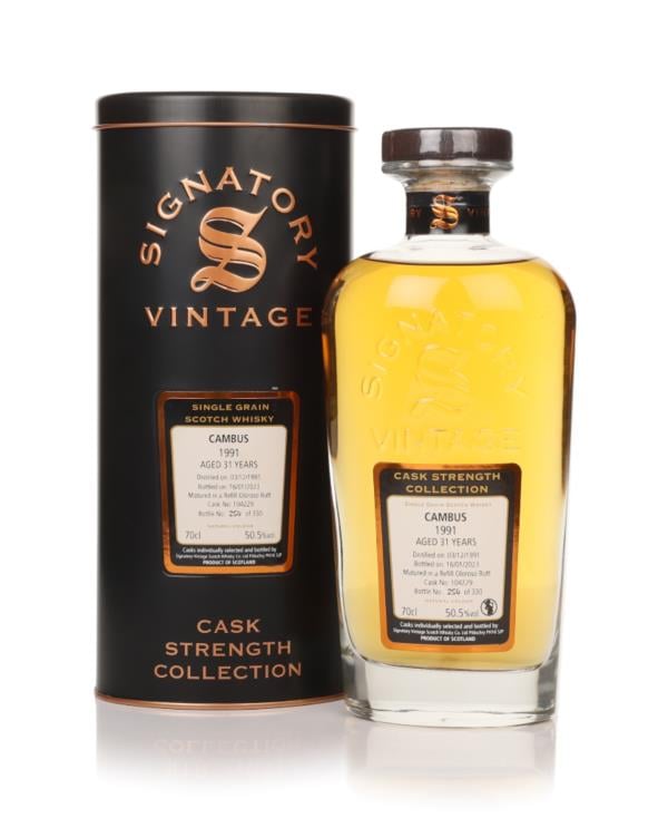 Cambus 31 Year Old 1991 (cask 104229) - Cask Strength Collection (Sign Grain Whisky