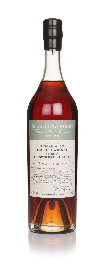 Cotswolds 7 Year Old 2017 (cask 1355) - Nickolls & Perks Single Malt Whisky