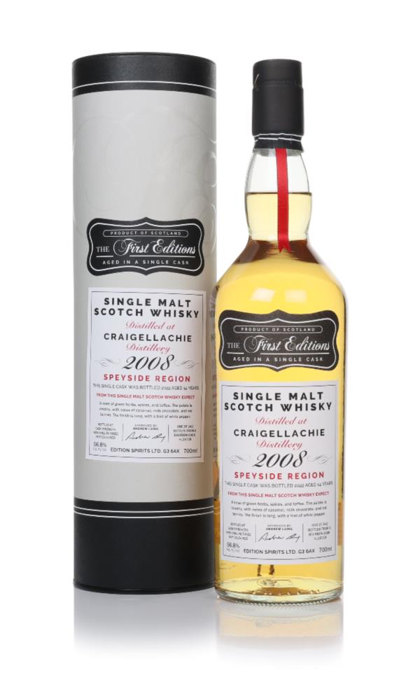 Craigellachie 14 Year Old 2008 (cask 19728) - The First Editions (Hunt Single Malt Whisky