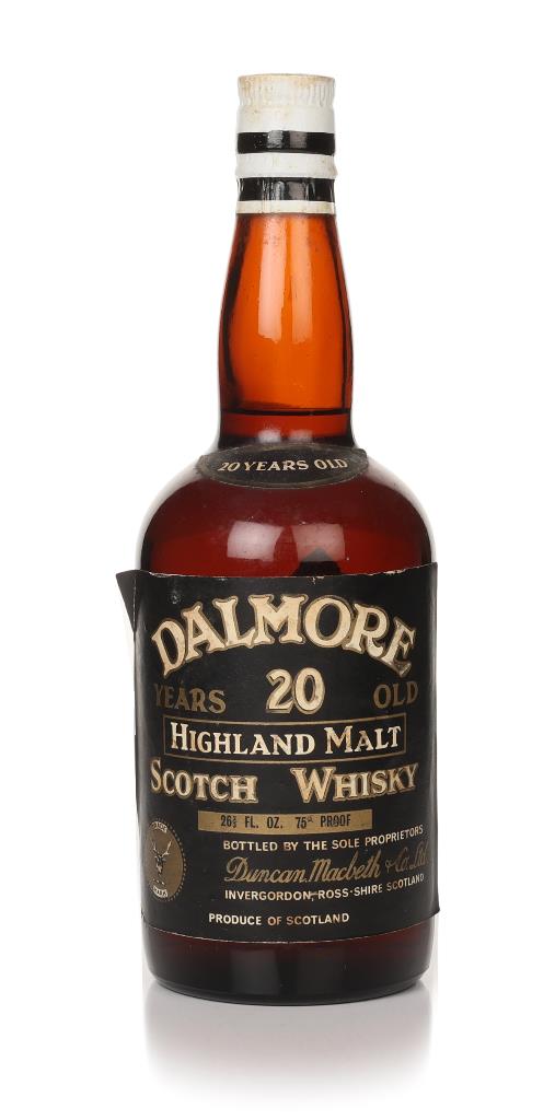 Dalmore 20 Year Old (Duncan Macbeth) - 1960s Single Malt Whisky