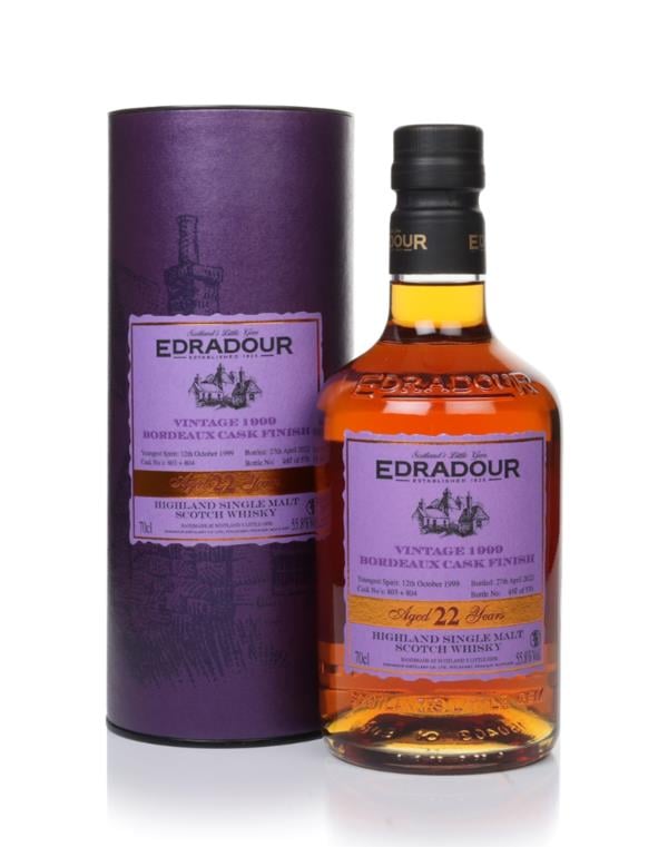 Edradour 22 Year Old 1999 (cask 803 & 804) - Bordeaux Cask Finish Single Malt Whisky