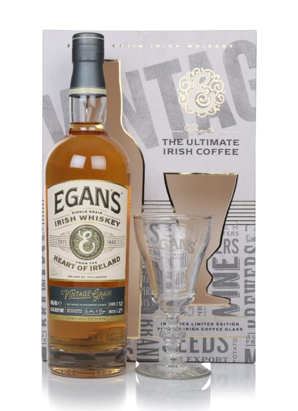 Egan's Vintage Grain Gift Set With Irish Coffee Glass Grain Whiskey