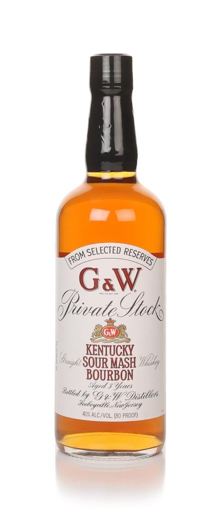 G&W Private Stock Kentucky Sour Mash Bourbon Whiskey