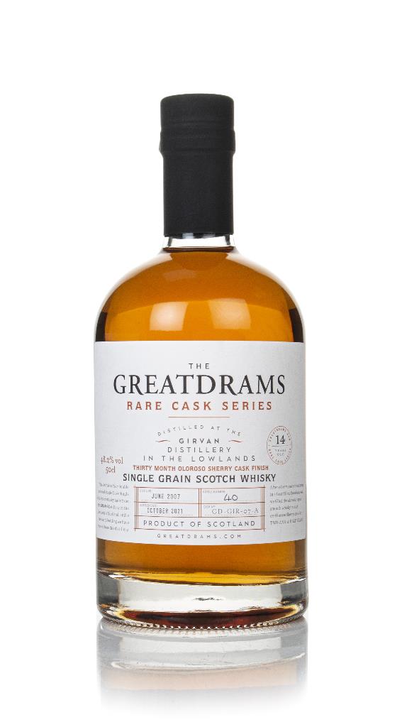 Girvan 14 Year Old 2007 - Rare Cask Series (GreatDrams) Grain Whisky