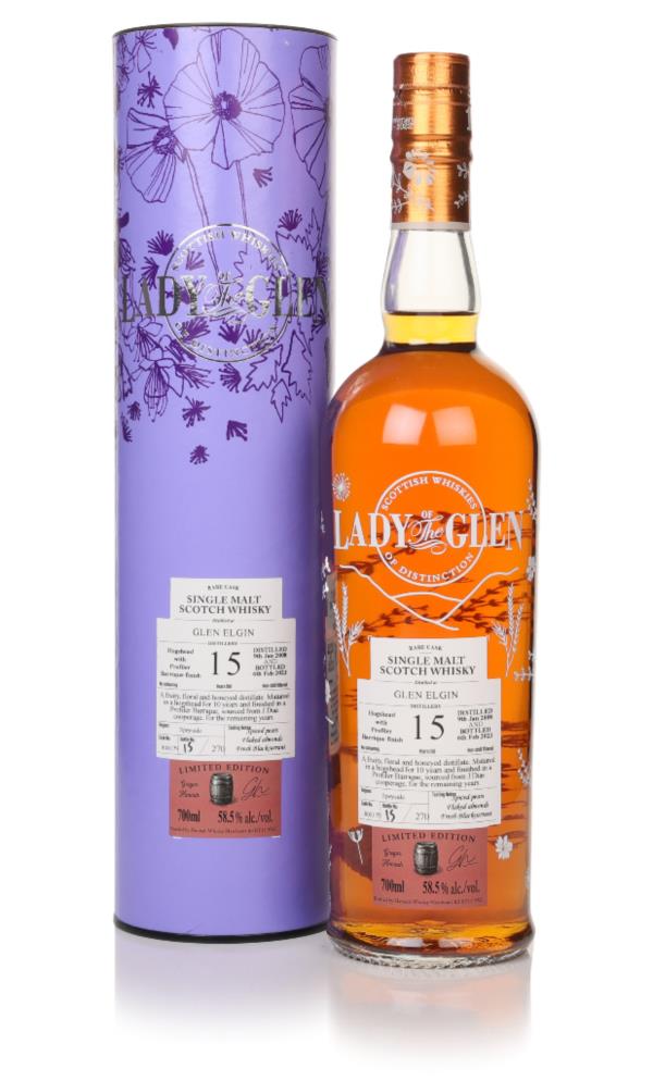 Glen Elgin 15 Year Old 2008 (cask 800179) - Lady of the Glen (Hannah W Single Malt Whisky