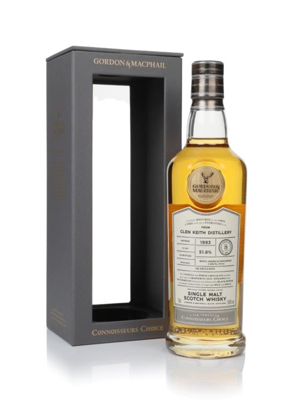 Glen Keith 28 Year Old 1993 - Connoisseurs Choice (Gordon & MacPhail) Single Malt Whisky