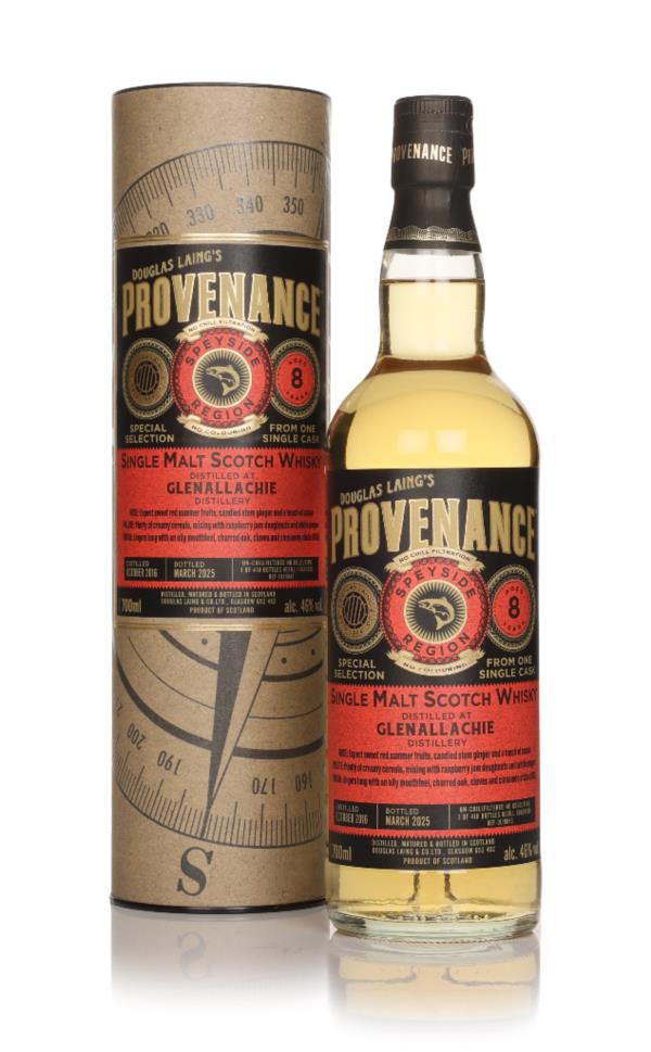 Glenallachie 8 Year Old 2016 (cask 19843) - Provenance (Douglas Laing) Single Malt Whisky