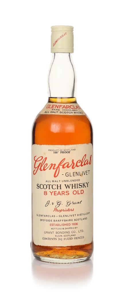 Glenfarclas 8 Year Old 100 Proof (Grant Bonding Co) - 1960s Single Malt Whisky