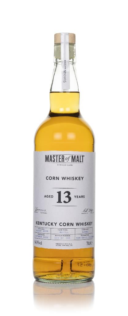 Corn Whiskey 13 Year Old 2009 Single Cask (Master of Malt) Corn Whiskey