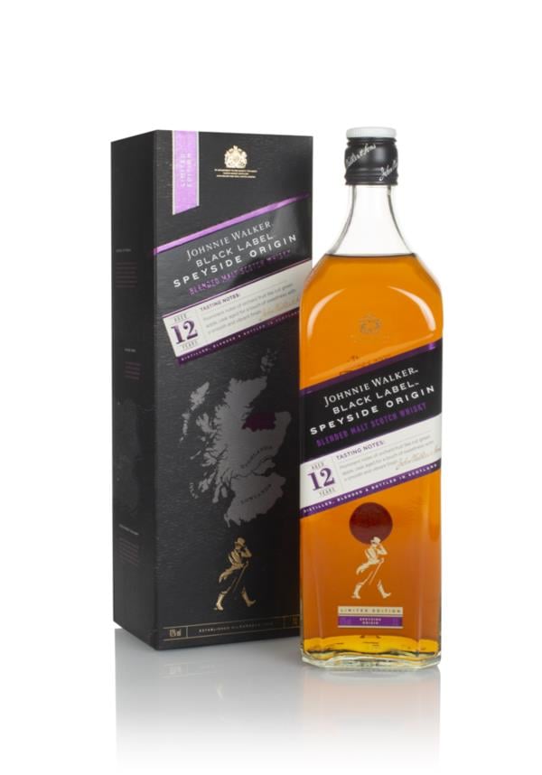 Johnnie Walker Black Label 12 Year Old Speyside Origin Blended Malt Whisky