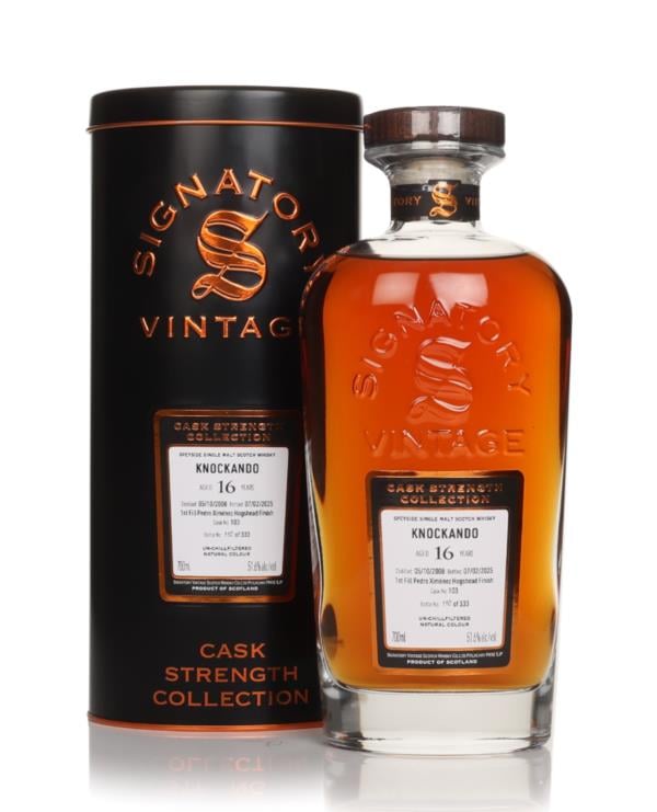 Knockando 16 Year Old 2008 (cask 103) - Cask Strength Collection (Sign Single Malt Whisky