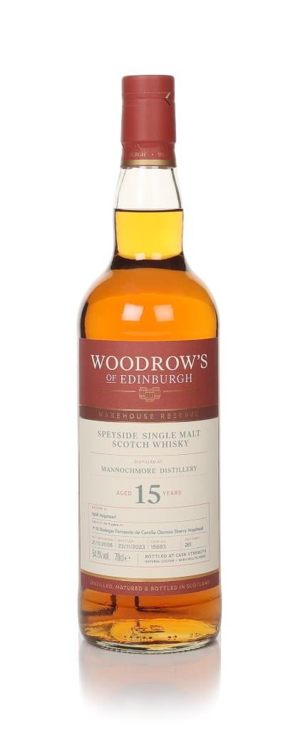 Mannochmore 15 Year Old 2008 (cask 15693) - Woodrows of Edinburgh Single Malt Whisky