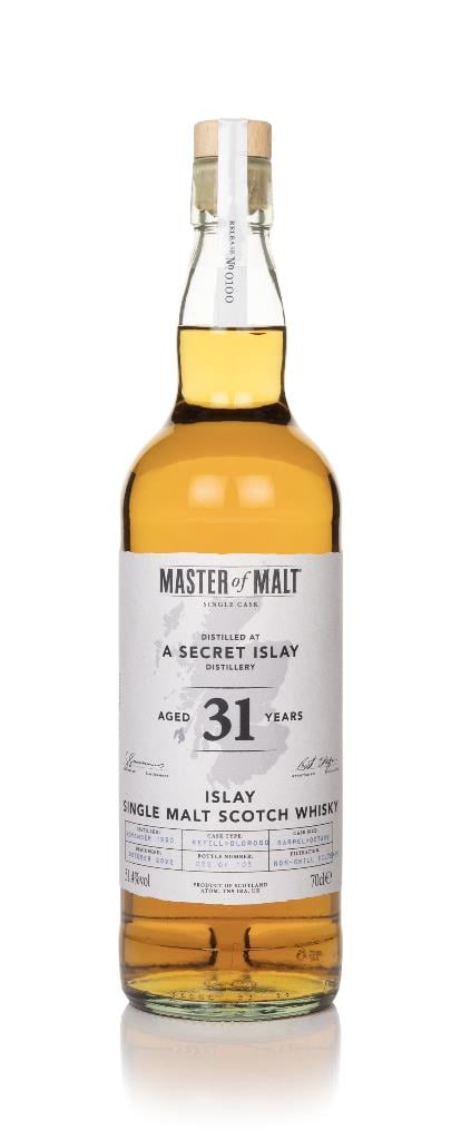 Secret Islay Distillery 31 Year Old 1990 Single Cask (Master of Malt) Single Malt Whisky