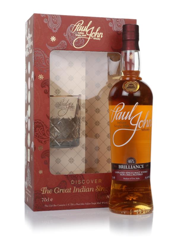 Paul John Brilliance Gift Pack with Glass Single Malt Whisky