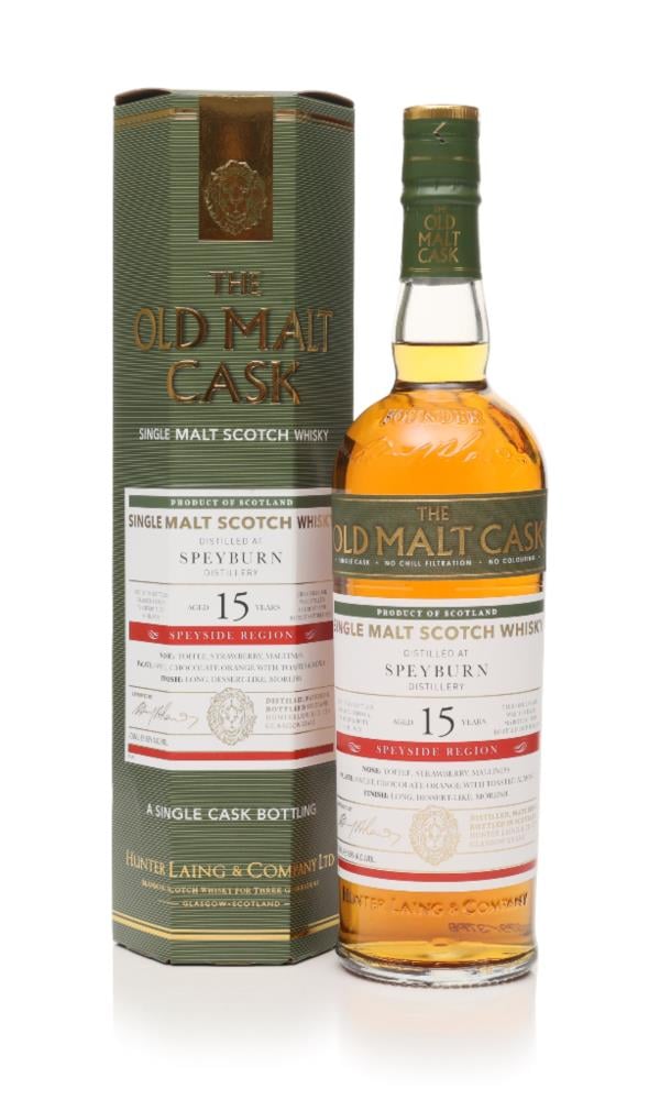 Speyburn 15 Year Old 2007 (cask 19721) - Old Malt Cask (Hunter Laing) Single Malt Whisky