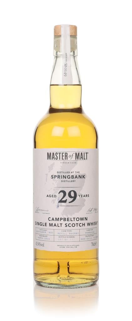 Springbank 29 Year Old 1993 Single Cask (Master of Malt) Single Malt Whisky