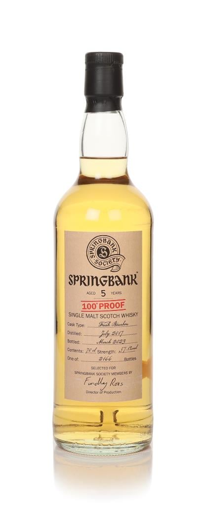 Springbank 5 Year Old 2017 - 100 Proof - Springbank Society Single Malt Whisky
