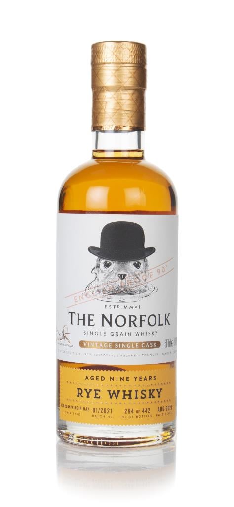 The Norfolk 9 Year Old Rye Rye Whisky