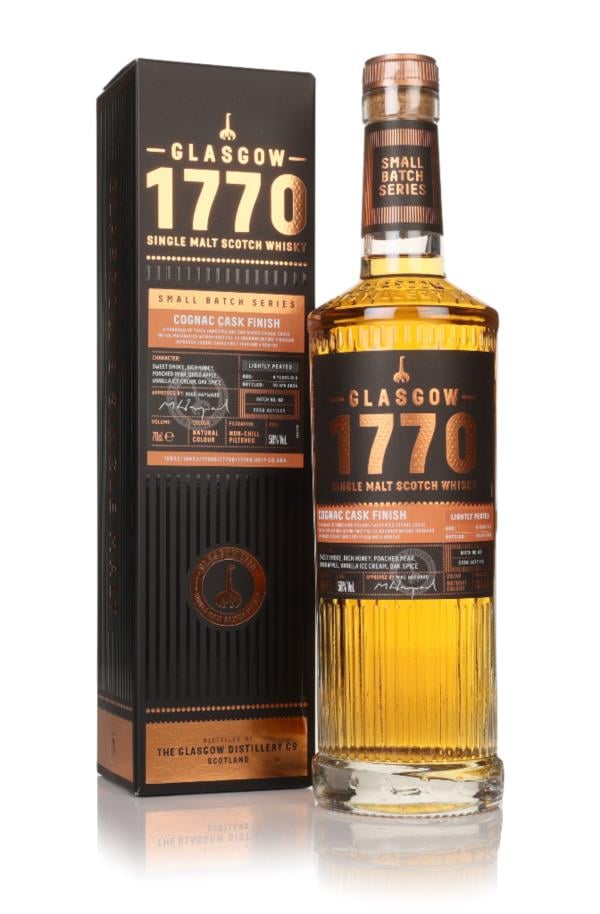 Glasgow 1770 Cognac Cask Finish - Batch 2 (Lightly Peated) Single Malt Whisky