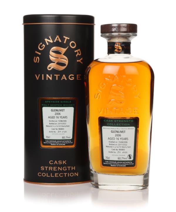 Glenlivet 16 Year Old 2006 (cask 900800) - Cask Strength Collection (S Single Malt Whisky