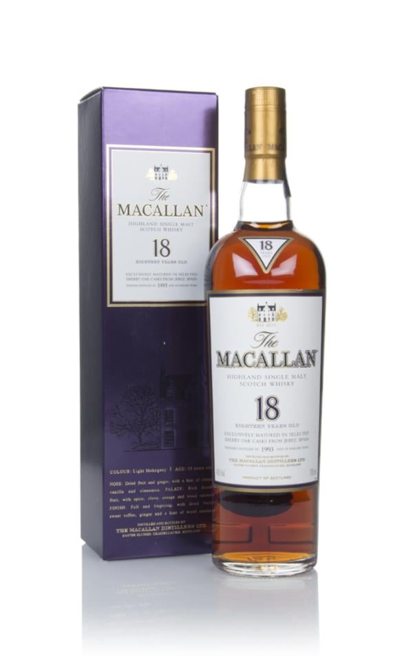 The Macallan 18 Year Old 1993 Sherry Oak Single Malt Whisky