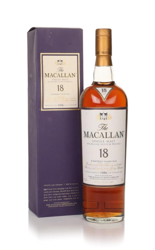 The Macallan 18 Year Old 1986 Sherry Oak Single Malt Whisky