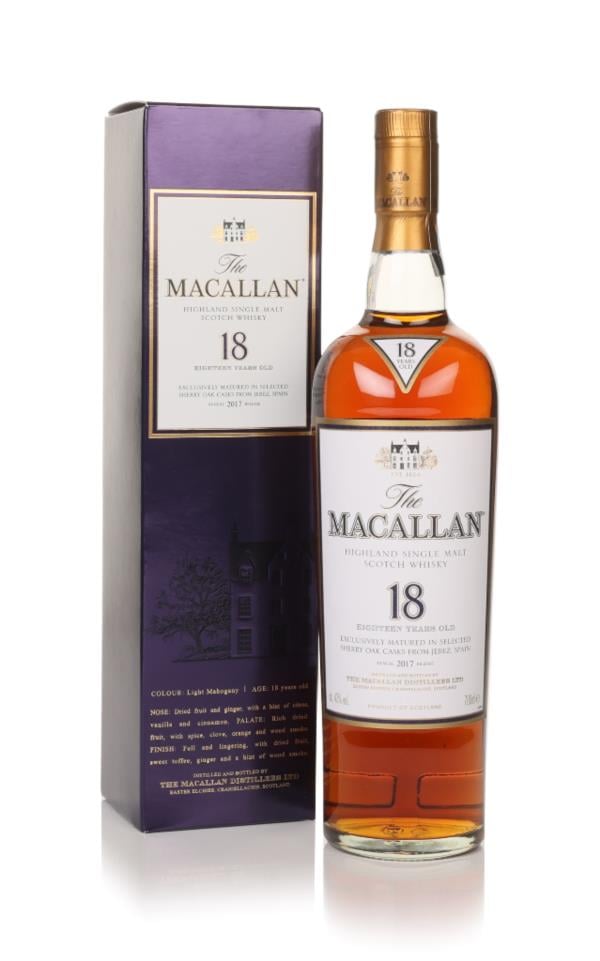 The Macallan 18 Year Old Sherry Oak (2017 Release) Single Malt Whisky