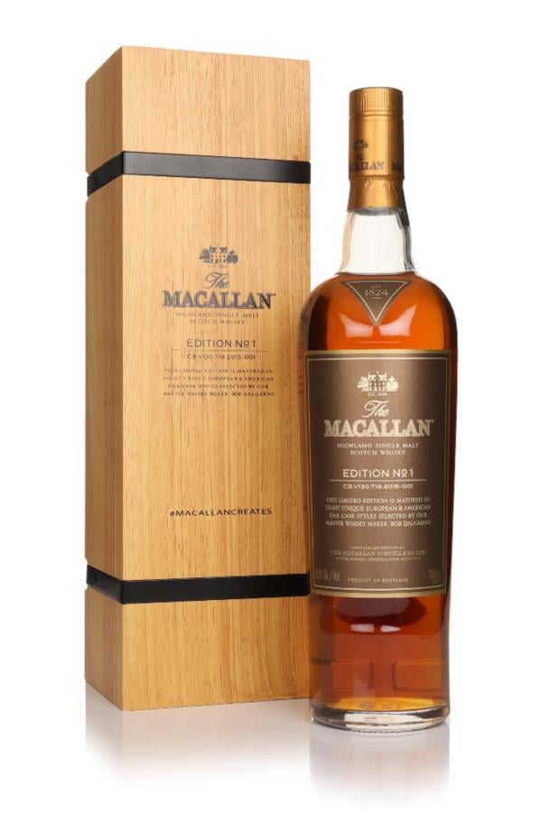 The Macallan Edition No.1 (with Wooden Box) Single Malt Whisky