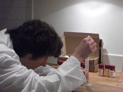 Blend Your Own Whisky Kit measuring with pipette