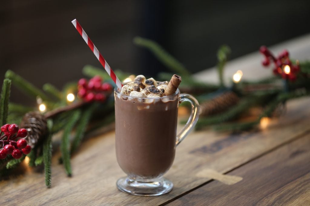 Festive cocktails like this whisky hot chocolate go down a treat