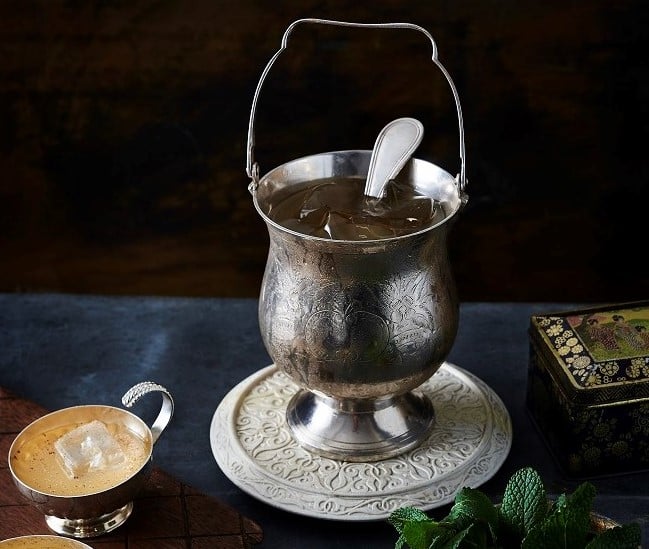 Green tea punch (recipe below)