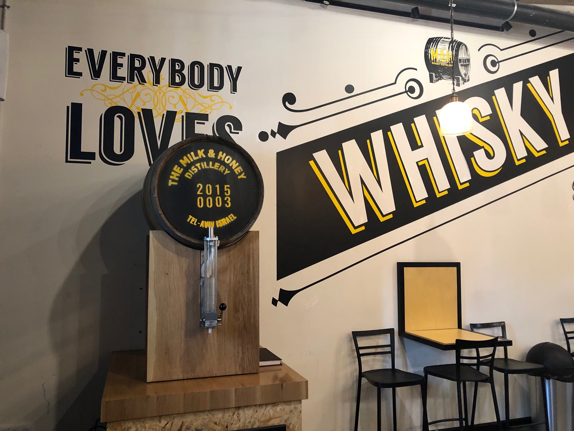 The Milk & Honey Distillery tasting room